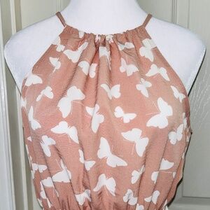 NWOT, PAPER CRANE HALTER NECK TOP,  SIZE SM